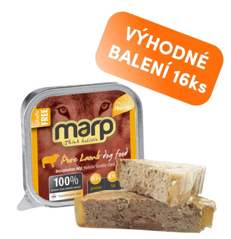 Marp konzerva pre psov  Lamb s jahňacím 16x100g