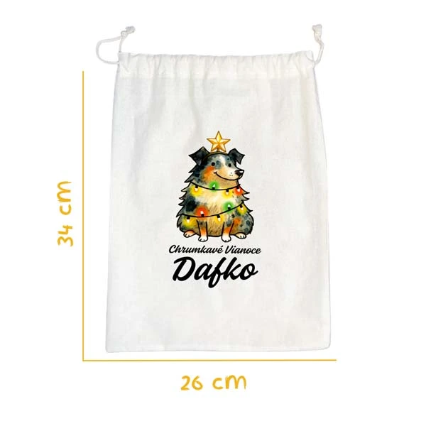 Vianočný balíček s menom psa obsahuje Marp pamlsky a hračku. Personalizovaný darček pre psa - STROMČEK , VELKÝ 2