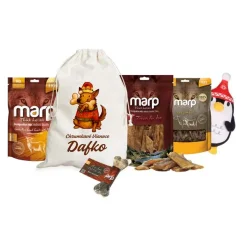 Vianočný balíček s menom psa obsahuje Marp pamlsky a hračku. Personalizovaný darček pre psa - KOSŤ, VELKÝ 4 Vianočný balíček s menom psa obsahuje Marp pamlsky a hračku. Personalizovaný darček pre psa - KOSŤ, VELKÝ 4