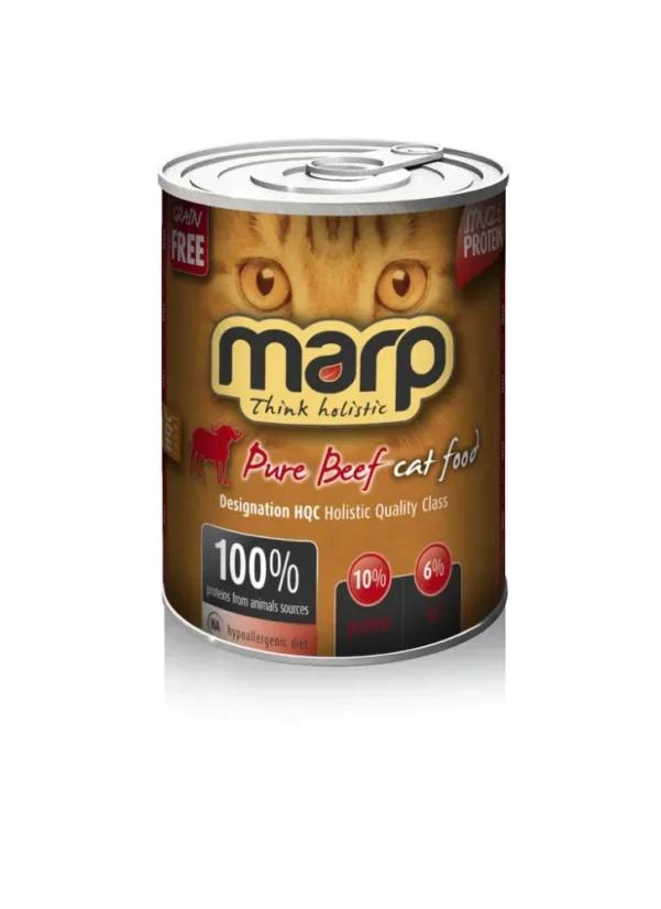 Marp konzerva pre mačky  Beef s hovädzím bez obilnín pre dospelé mačky a mačiatka 400g 1