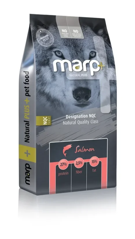 Marp Natural+ Salmon losos 12kg kompletné krmivo pre šteňatá aj dospelé psy všetkých plemien
