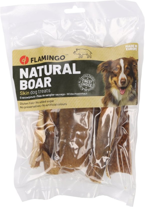 FLAMINGO NATURE SNACK diviačia koža 200g