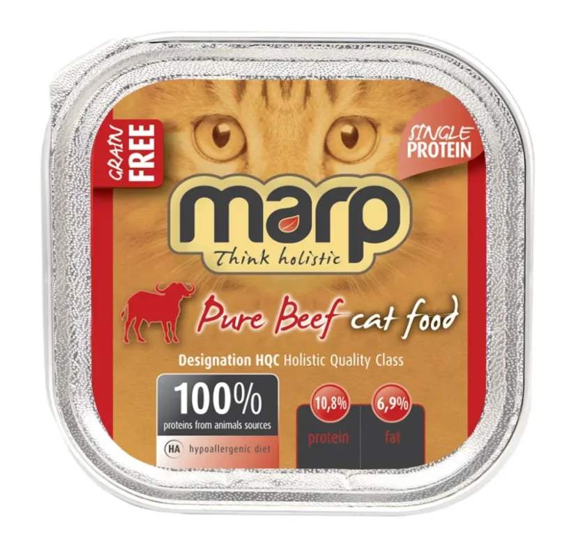 Marp konzerva pre mačky  Beef s hovädzím - vanička pre dospelé mačky a mačiatka 100g 1