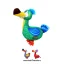 KONG Ballistic Vibez Birds Assorted Md/Lg