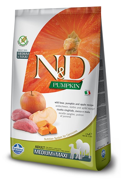 Farmina ND PUMPKIN adult M/MAX boar apple 12kg