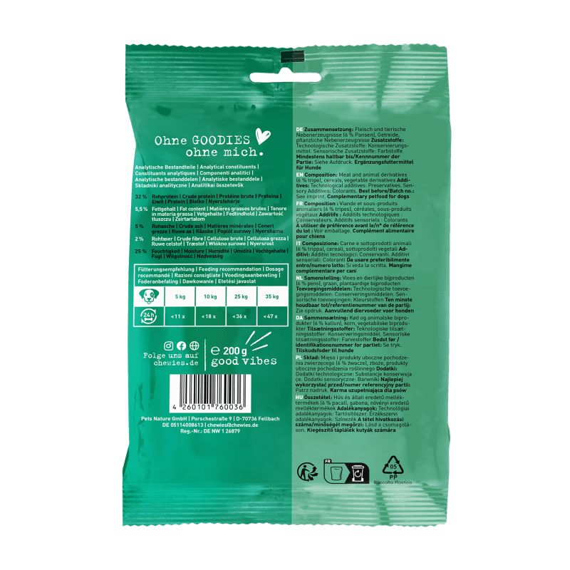 Chewies kostičky držky 200 g