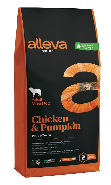 Alleva Natural adult MAXI chicken pumpkin 12 kg