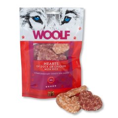 Woolf Dog Duck Chicken Hearts 100g