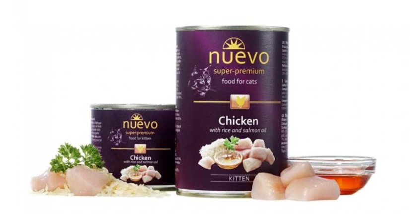 NUEVO CAT Kitten Chicken 6x400 g