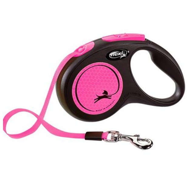 FLEXI Neon popruh M 5m ružové (do 25 kg)