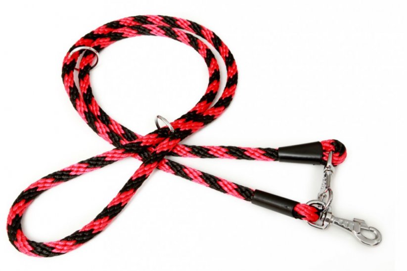 B&F vodítko prepínacie lano, špirála, 1,4x240 cm čierno-červené