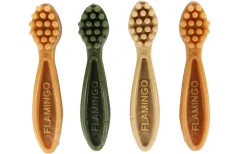 FLAMINGO Veggie Toothbrush Mix dentálne pamlsky pre psa 4ks 12,5cm 1