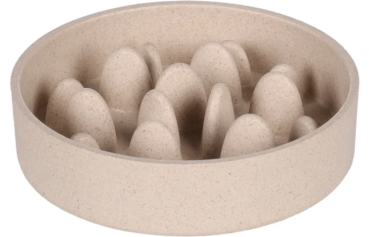 FLAMINGO spomaľovacia miska GRENI 14,5cm 410ml - bambusová miska pre psa
