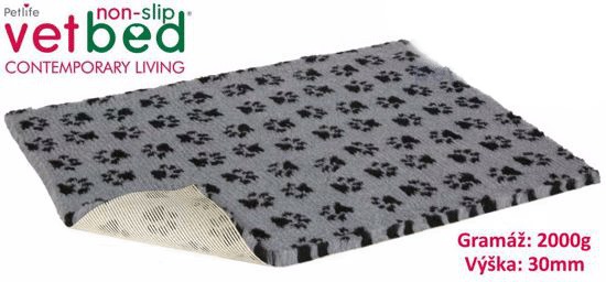 VetBed Drybed Grafit Packy 150x100 cm šedá - podložka pre psa a mačku