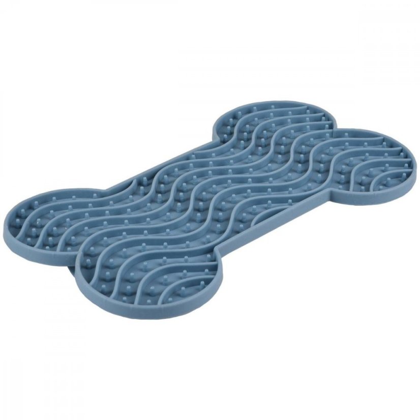 Flamingo Lick Pad Bone M 21,8 cm modrá