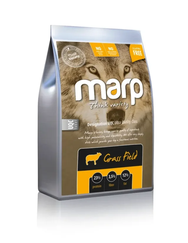 Marp Variety Grass Field jahňacie granule pre dospelé psy všetkých plemien 12kg