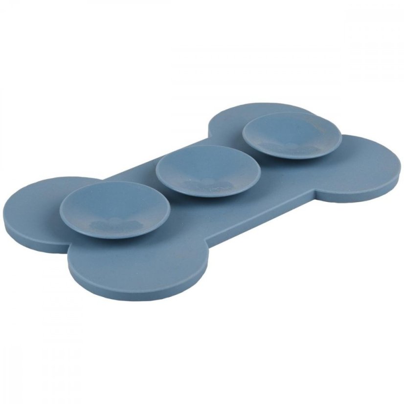 Flamingo Lick Pad Bone M 21,8 cm modrá