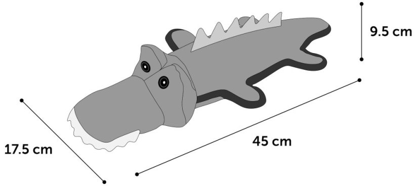 FLAMINGO TOY STRONG STUFF CROCODILE