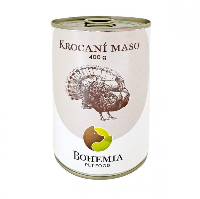 BOHEMIA Morčacie mäso vo vlastnej šťave 400 g