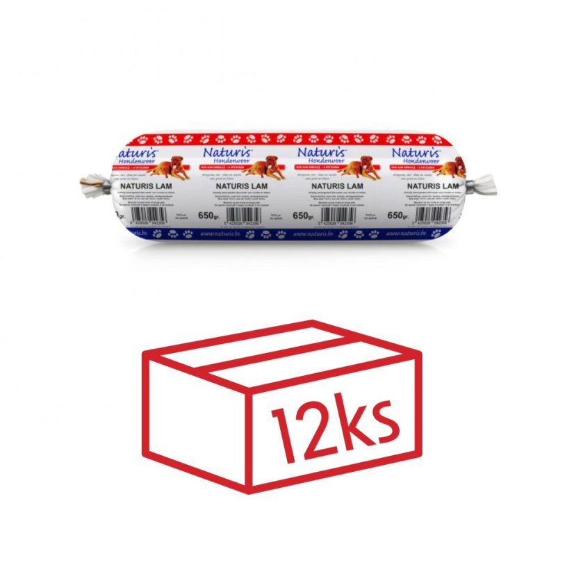 NATURIS Houdbaar výcviková saláma Lam jahna 650g box 12ks