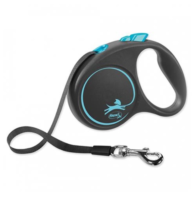 FLEXI Black Design popruh S 5m modré (do 15 kg)