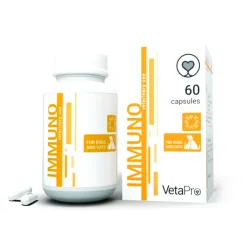 VetaPro Immuno 60 cps doplnok stravy pre psa a mačku na podporu imunity