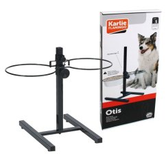 Flamingo Stojan s miskami 21cm čierny