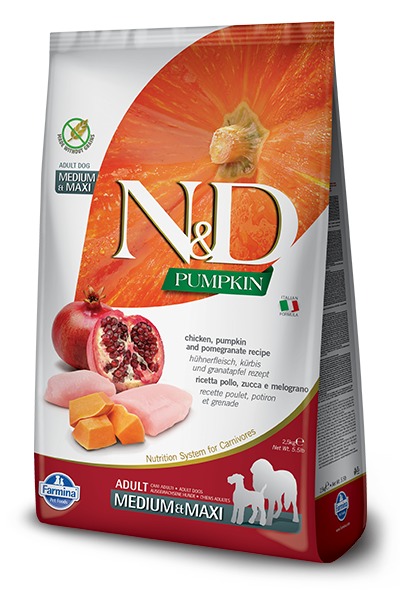 Farmina ND PUMPKIN adult M/MAX chicken pomegranate 12kg