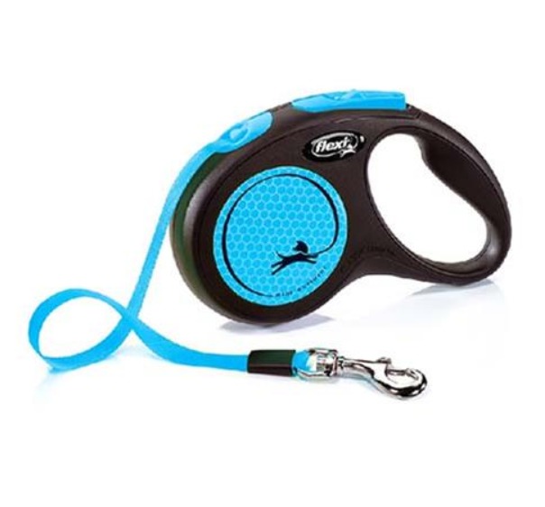 FLEXI Neon popruh S 5m modré (do 15 kg)
