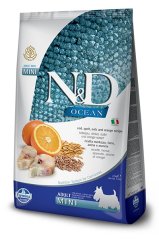 Farmina ND LG adult MINI codfish orange 0,8kg
