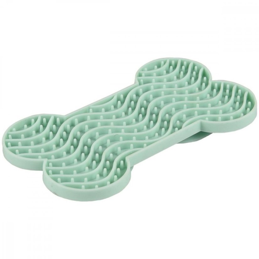 Flamingo Lick Pad Bone S 15cm zelená