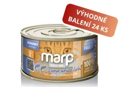 Marp Holistic+ konzerva pre mačky Tuniak so sardinkami a čučoriedkami v želé 24x70g