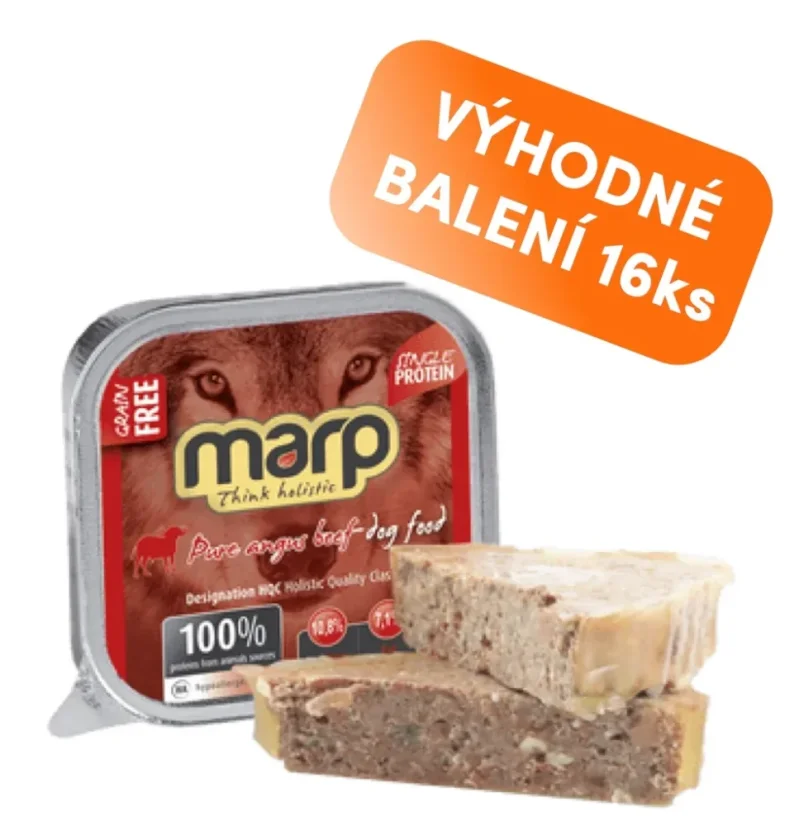 Marp konzerva pre psov  Angus Beef s hovädzím 16x100g