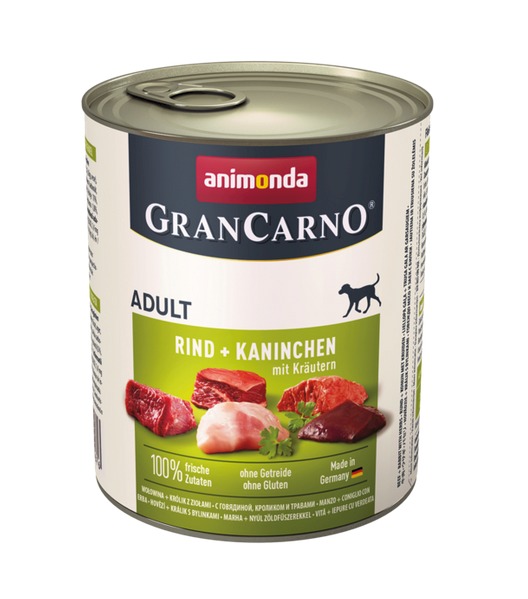 Animonda Gran Carno adult hovädzie, králik, bylinky 6x800 g