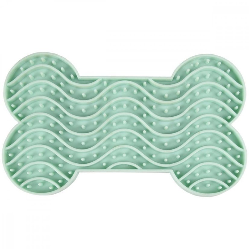 Flamingo Lick Pad Bone S 15cm zelená