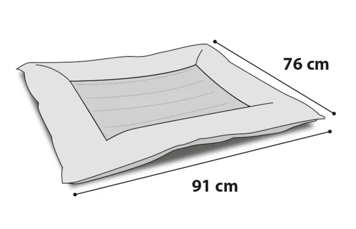 FLAMINGO cooling Bed - chladiaci pelech veľkosť  L 76x91x6 cm 1
