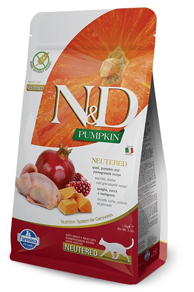 Farmina ND CAT GF P adult neut quail pomegranate 1,5 kg