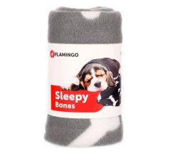 FLAMINGO cestovná deka Milda Grey 100cm x 70cm