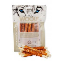 Woolf Dog Chicken Rawhide Twister 100g