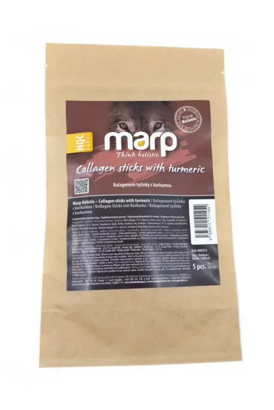 Marp Treats Holistic kolagénová tyčinka s kurkumou 5 ks - žuvacie maškrty pre psa 3