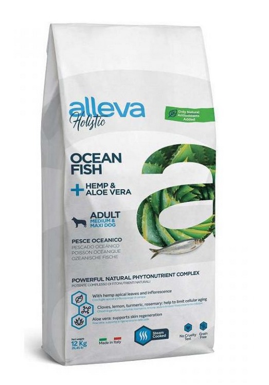Alleva Holistic adult M/MAX ocean fish 12 kg