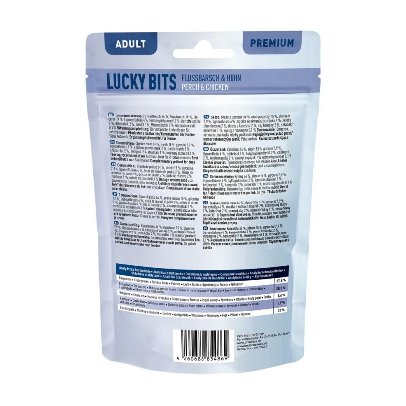 Chewies Lucky Bits kura a ostriež, 100g