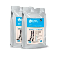 Larra Nature Adult Superpremium 26/14 2x12 kg krmivo pre dospelých psov-  malé a stredné plemeno - nový obal
