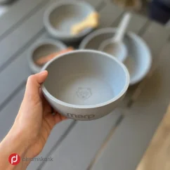 Marp  bambusová miska pre psy a mačky 550 ml modrá 2