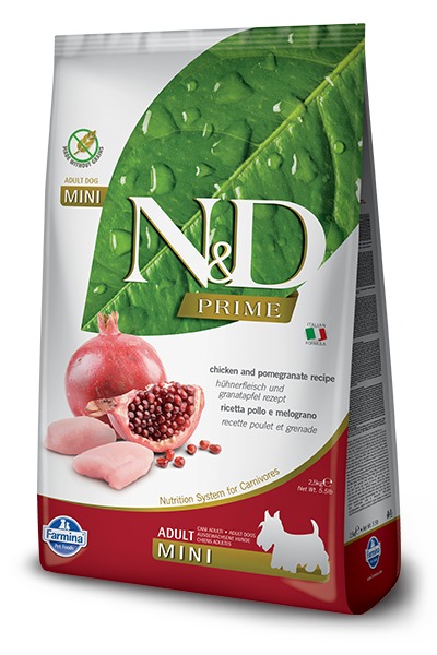 Farmina ND GF adult MINI chicken pomegranate 0,8kg