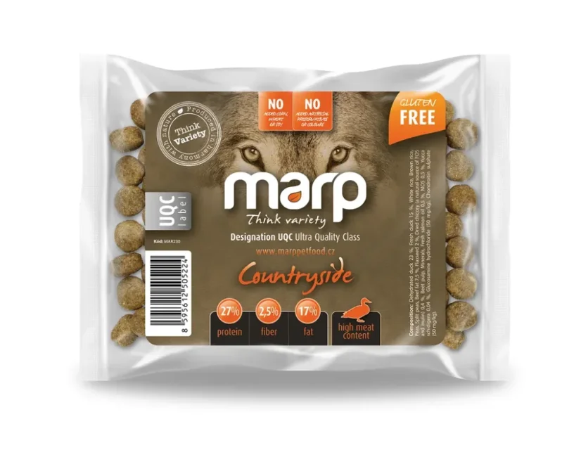 Marp Variety  Countryside kačacie granule pre dospelé psy a šteňatá všetkých plemien vzorka 70g