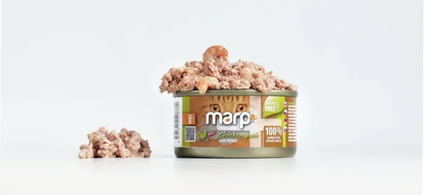 Marp Holistic+ konzerva pre mačky Kuracie paté s krevetami 24x70g 3