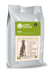 Larra Nature Jeleň a Brusnice 22/12 12 kg - deer - slovenské krmivo pre kastrované psy a psy s nadváhou