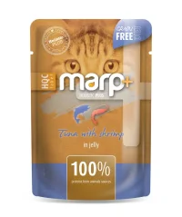 Marp Holistic+ kapsička pre mačky Tuniak s krevetami v želé 55g