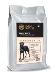 Larra Nature Adult Ultrapremium 26/14 12kg - grain free krmivo pre psov s citlivým trávením, kastrovaných psov a fenky, pre starších a obéznych psov - nový obal